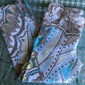 Cache Denim Multi-color Capris | Size 0 | NWOT